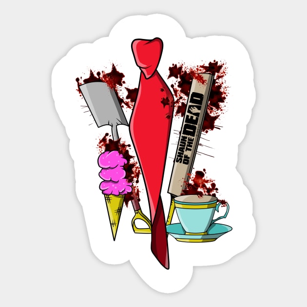 Shaun of the dead Sticker by LICENSEDLEGIT